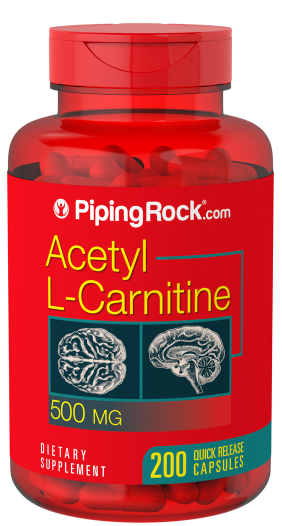 Acetyl L-Carnitine, 500 mg, 200 Quick Release Capsules