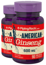 American Ginseng, 600 mg, 90 Quick Release Capsules, 2 Bottles