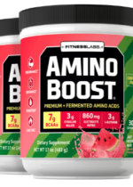 Amino Boost BCAA Powder (Juicy Watermelon Wave), 17 oz (483 g) Bottles, 2 Bottles