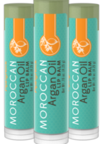 Argan Lip Balm 3 Pack, 0.15 oz (4 g) Tubes, 3 Tubes
