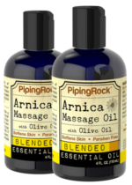 Arnica Massage Oil, 4 fl oz (118 mL) Bottle, 2 Bottles