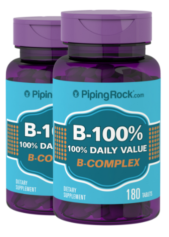 B-100% Daily Value Complex, 180 Tablets, 2 Bottles