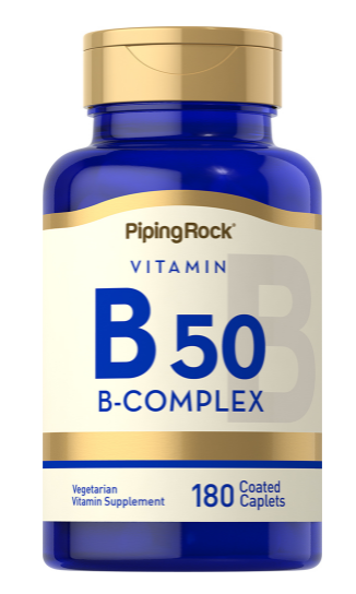 B-50 Vitamin B Complex, 180 Coated Caplets