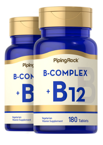 B Complex Plus Vitamin B-12, 180 Tablets, 2 Bottles