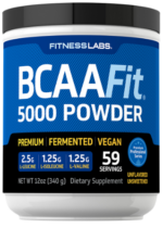 BCAAFit 5000 Powder, 5000 mg (per serving), 12 oz (340 g) Bottle