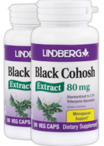 Black Cohosh Standardized, 80 mg, 90 Vegetarian Capsules, 2 Bottles