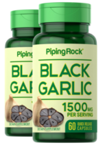 Black Garlic, 1500 mg (per serving), 60 Quick Release Capsules, 2 Bottles
