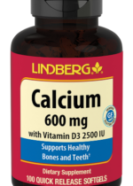 Calcium 600 mg with Vitamin D3 2500 IU, 100 Softgels