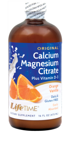 Calcium Magnesium Citrate plus D3 Liquid (Orange Vanilla), 16 fl oz (473 mL) Bottle