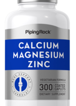 Calcium Magnesium Zinc (Cal 1000mg/Mag 400mg/Zn 15mg) (per serving), 300 Coated Caplets