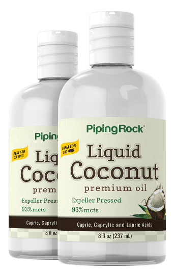 Coconut Premium Oil Liquid, 8 oz (237 mL) Bottle, 2 Bottles