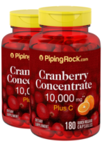 Cranberry Plus C, 5,000 mg, 180 Quick Release Capsules, 2 Bottles