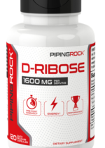 D-Ribose 100% Pure, 1600 mg (per serving), 120 Quick Release Capsules