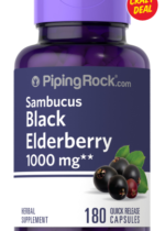 Elderberry Sambucus, 1000 mg, 180 Quick Release Capsules