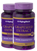 Grapeseed Extract, 16,000 mg (per serving), 90 Quick Release Capsules, 2 Bottles