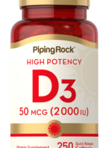 High potency vitamin D3 50 MCG (2000iu) 250 quick soft gels