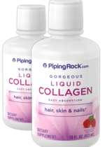 Liquid Collagen Delicious Natural Berry Flavor, 16 fl oz (473 mL) Bottles, 2 Bottles