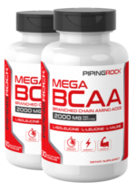 Mega BCAA, 2000 mg (per serving), 90 Quick Release Capsules, 2 Bottles