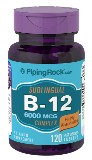 Methylcobalamin B-12 Complex (Sublingual), 6000 mcg, 120 Fast Dissolve Tablets