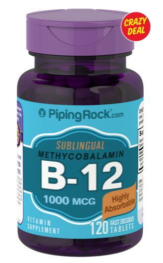 Methylcobalamin B-12 (Sublingual), 1000 mcg, 120 Fast Dissolve Tablets