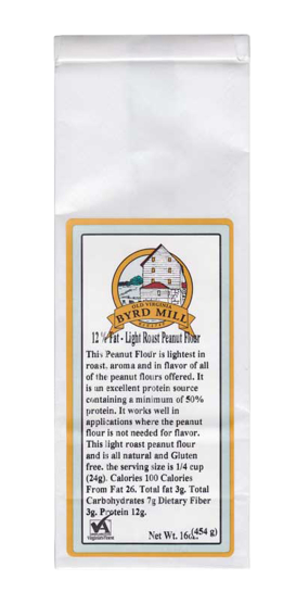 Peanut Flour Roasted Gluten Free, 1 lb (454 g) Bag