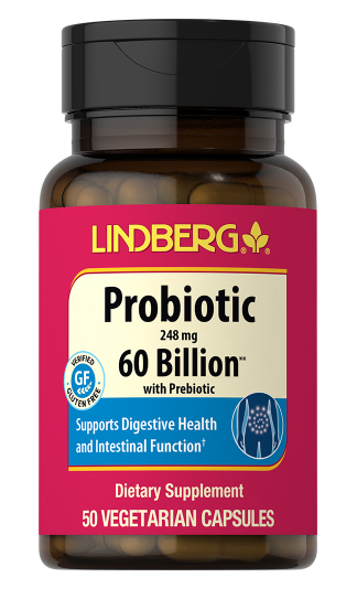 Probiotic 60 Billion with Prebiotic, 50 Vegetarian Capsules