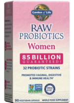 Raw Probiotics Women, 85 Billion CFU, 90 Vegetarian Capsules