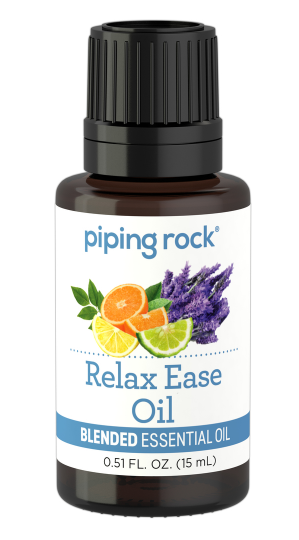 Relax Ease Essential Oil Blend (GC/MS Tested), 1/2 fl oz (15 mL) Dropper Bottle