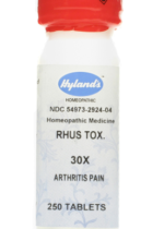 Rhus Tox 30X Homeopathic Formula for Arthritis Pain, 250 Tablets