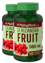 Schizandra (Berry) Fruit, 580 mg, 100 Quick Release Capsules, 2 Bottles