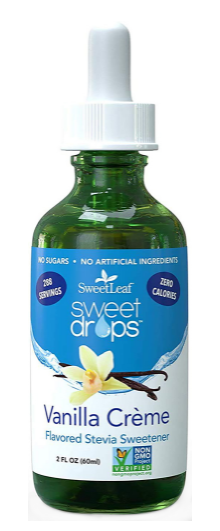 Stevia Liquid (Vanilla Creme), 2 fl oz (60 mL) Dropper Bottle