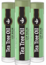 Tea Tree Oil Lip Balm 3 Pack, 0.15 oz (4 g) Tubes, 3 Tubes