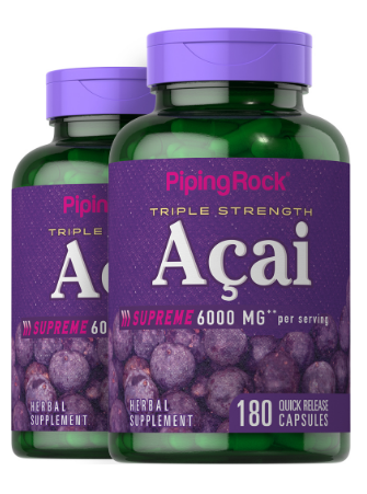 Triple Strength Acai Supreme, 3000 mg, 180 Quick Release Capsules, 2 Bottles