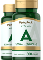 Vitamin A, 10,000 IU, 300 Quick Release Softgels, 2 Bottles