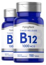 Vitamin B-12 Timed Release, 1000 mcg, 150 Tablets, 2 Bottles