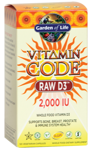 Vitamin Code Raw D3, 2000 IU, 120 Vegetarian Capsules