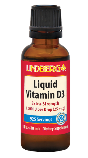 Vitamin D3 Liquid 1,000 IU (per drop), 1 fl oz (30 mL) Bottle