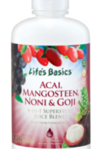 Acai, Mangosteen, Noni & Goji Juice Blend, 32 fl oz (946 mL) Bottle