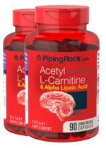 Acetyl L-Carnitine 400 mg & Alpha Lipoic Acid 200 mg, 90 Quick Release Capsules, 2 Bottles