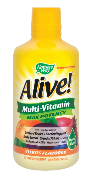 Alive! Multi-Vitamin Liquid (Citrus), 30.4 fl oz (900 mL) Bottle