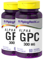 Alpha GPC, 300 mg, 60 Vegetarian Capsules, 2 Bottles