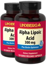 Alpha Lipoic Acid plus Biotin Optimizer, 300 mg, 120 Quick Release Capsules, 2 Bottles