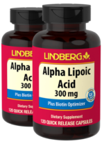 Alpha Lipoic Acid plus Biotin Optimizer, 300 mg, 120 Quick Release Capsules, 2 Bottles