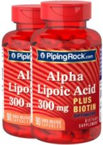 Alpha Lipoic Acid plus Biotin Optimizer, 300 mg, 90 Quick Release Capsules, 2 Bottles