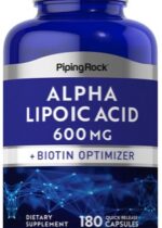 Alpha Lipoic Acid plus Biotin Optimizer, 600 mg, 180 Quick Release Capsules