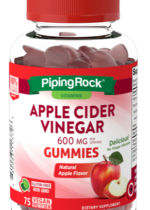 Apple Cider Vinegar (Natural Apple), 600 mg (per serving), 75 Vegan Gummies