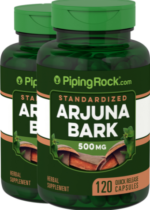 Arjuna Standardized Extract, 500 mg, 120 Quick Release Capsules, 2 Bottles