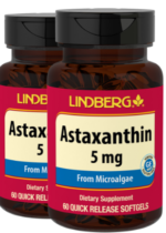 Astaxanthin, 5 mg, 60 Quick Release Softgels, 2 Bottles