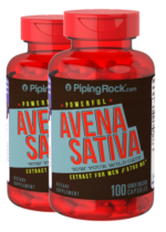 Avena Sativa Male Stamina Super Strength (Green Oat Grass), 5750 mg, 100 Quick Release Capsules, 2 Bottles