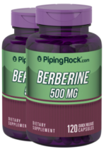 Berberine HCL, 500 mg, 120 Quick Release Capsules, 2 Bottles